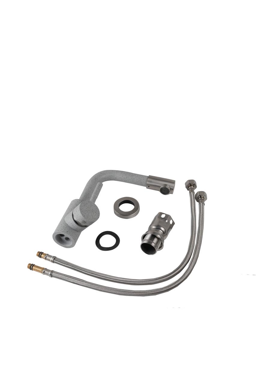 Смеситель Germece для гранитной мойки Серый (8530) - фото 2