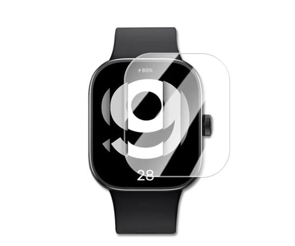 Защитное стекло HD Clear для смарт-часов Xiaomi Redmi Watch 4 с рамкой для поклейки