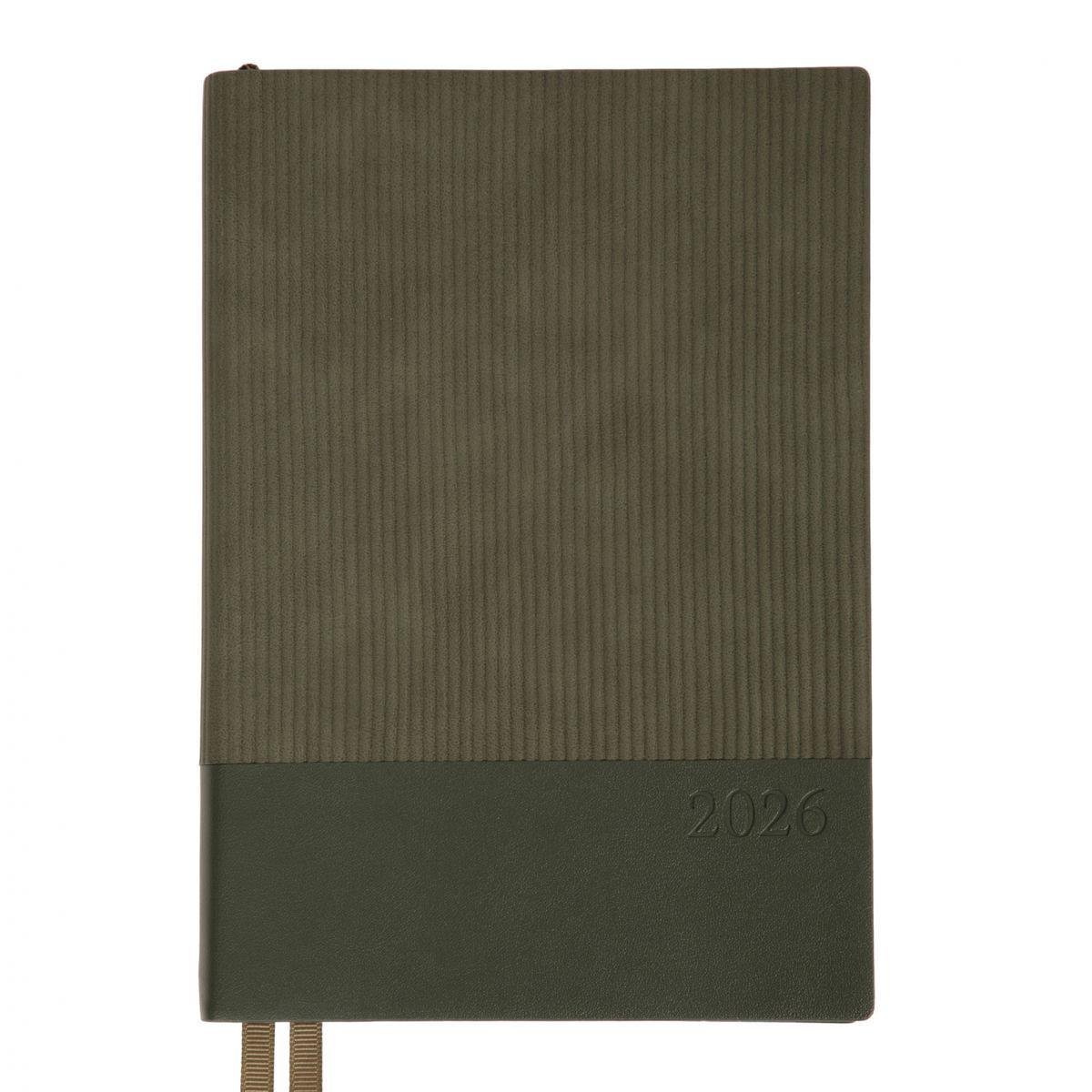 Щоденник датований 2026 Leo Planner Velvet A5 368 стор. Темно-зелений (252637)