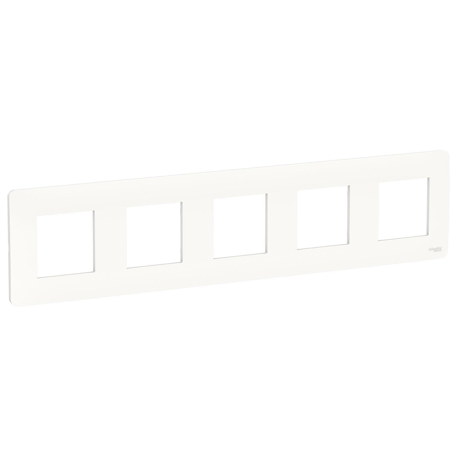 Рамка Schneider Electric 5-постовая ABS-UV Unica Белый (NU201018) Рамка Schneider Electric 5-постовая ABS-UV Unica Белый (NU201018)