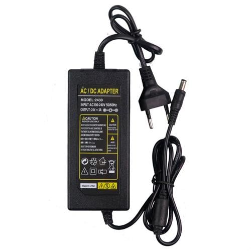 Блок живлення мережевий 24 В 3А 5,5x2,5 мм кабель 40 см Black (510349)