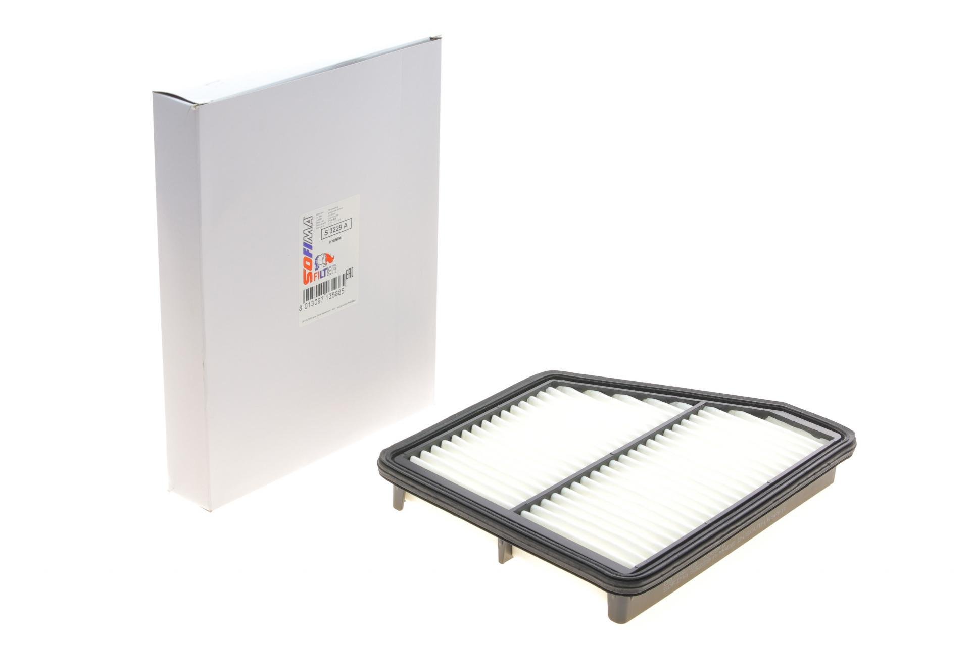 Фільтр повітряний SOFIMA для Hyundai Matrix 1,5CRDI/1,6/1,8 01-10- (S 3229 A)