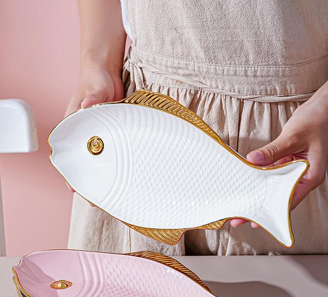 Блюдо Риба 14813 4х16х30,7 см Білий (4995141) - фото 2