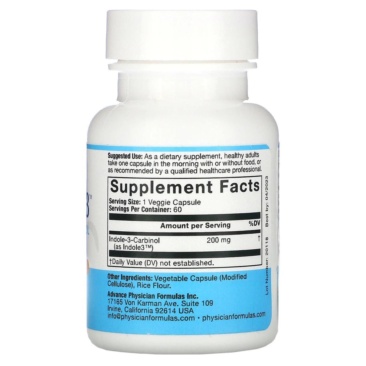 Індол-3-карбінол Advance Physician Formulas 200 мг 60 вегетаріанських капс. - фото 2
