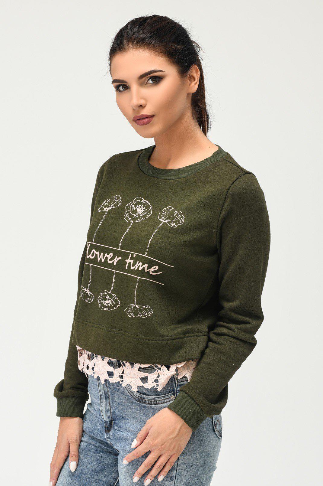 Свитшот Carica -SV-7569-1 L Хаки (2000002151999) - фото 1 Свитшот Carica -SV-7569-1 L Хаки (2000002151999) - фото 1