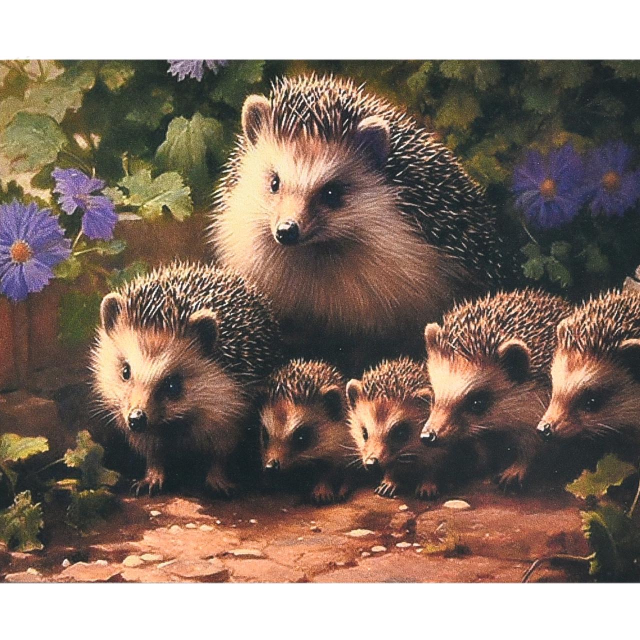 Алмазная мозаика Strateg Семья ежей 40х50 см (SK88256)