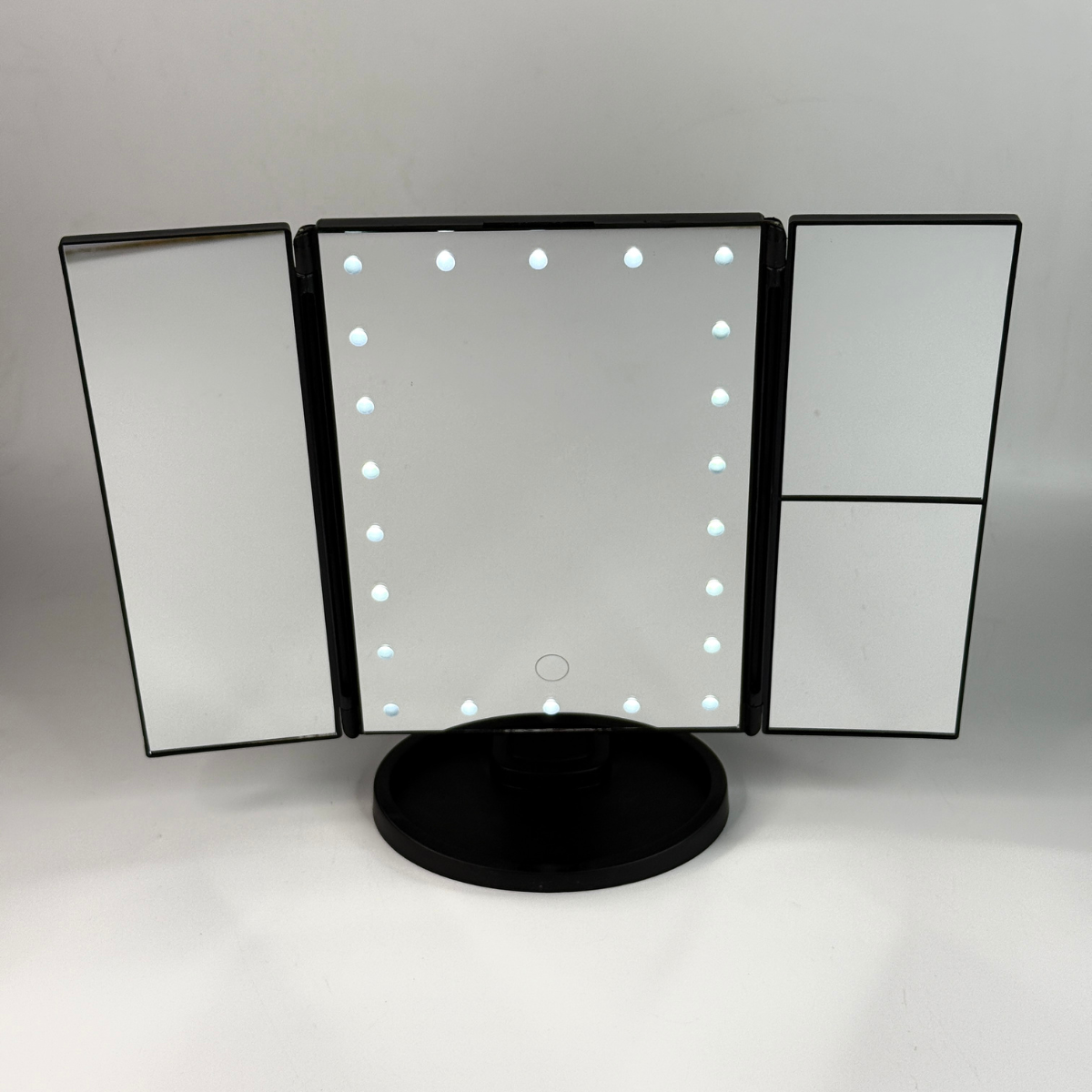 Зеркало тройное Superstar Magnifying Mirror с подсветкой на подставке Черный (MM-001-Black)