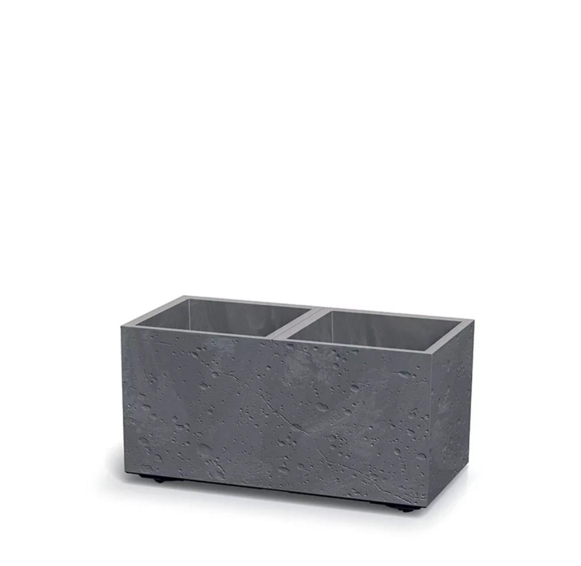 Горшок для цветов Prospeprlast на роликах Sierra Case Beton Effect 60 см Маренго (DSI600E-425U)