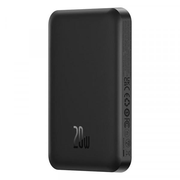 Повербанк Baseus Magnetic Mini 5000 mAh 20 W 2в1 QC3.0+PD3.0 з бездротовою зарядкою Qi 15 W Black (P10022107113-00) - фото 3