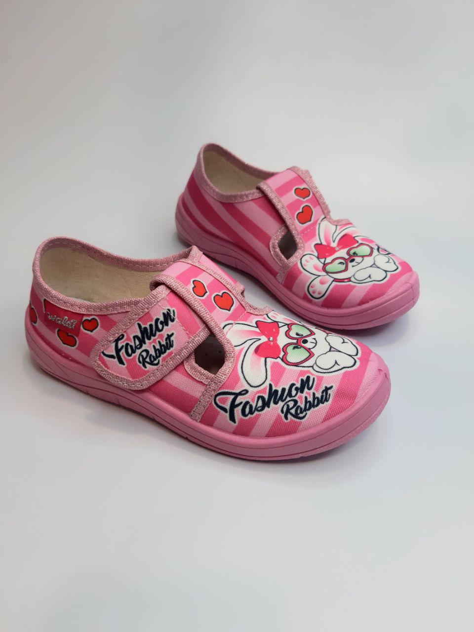 Тапочки для девочки Waldi текстильные р. 29 18,3 см Розовый (360-303)