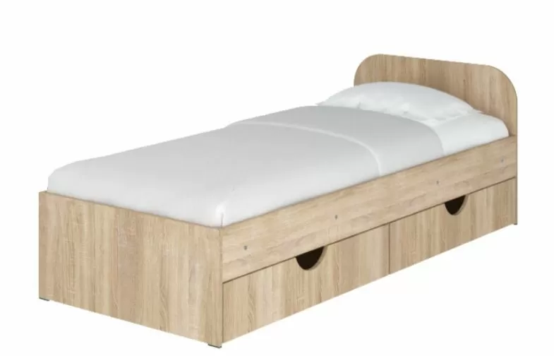 Кровать Соня 1 с ящиками Дуб сонома (00053pehot)