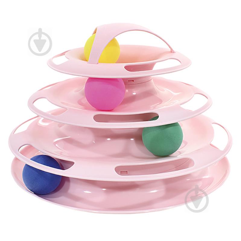 Игрушка для кота Taotaopets 077705 Башня 25*16.5см Pink Игрушка для кота Taotaopets 077705 Башня 25*16.5см Pink