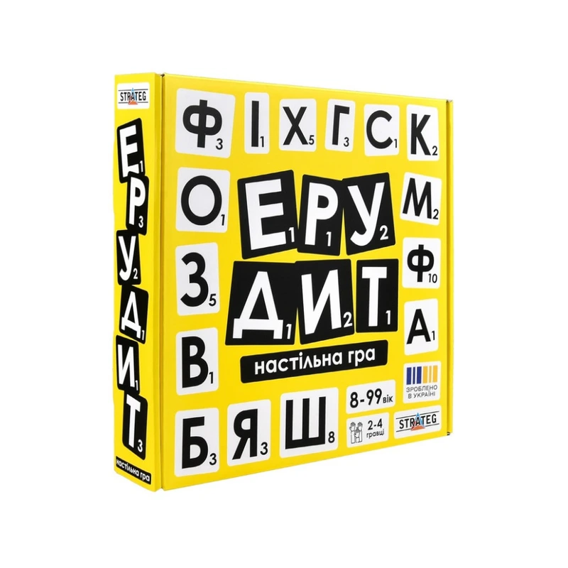 Настільна гра "Ерудит" 30619 українською мовою Настільна гра "Ерудит" 30619 українською мовою
