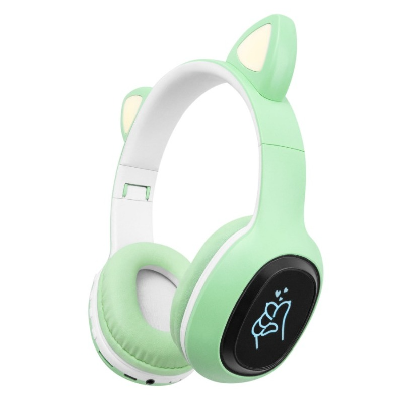 Наушники беспроводные полноразмерные CATear VZV 58M с RGB подсветкой Green (104b91a6)