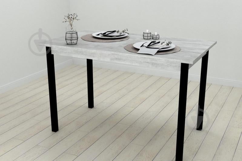 Стол кухонный Ferrum-decor Марио 75x120x60 Черный ДСП Урбан Лайт 16мм (MAR0007)