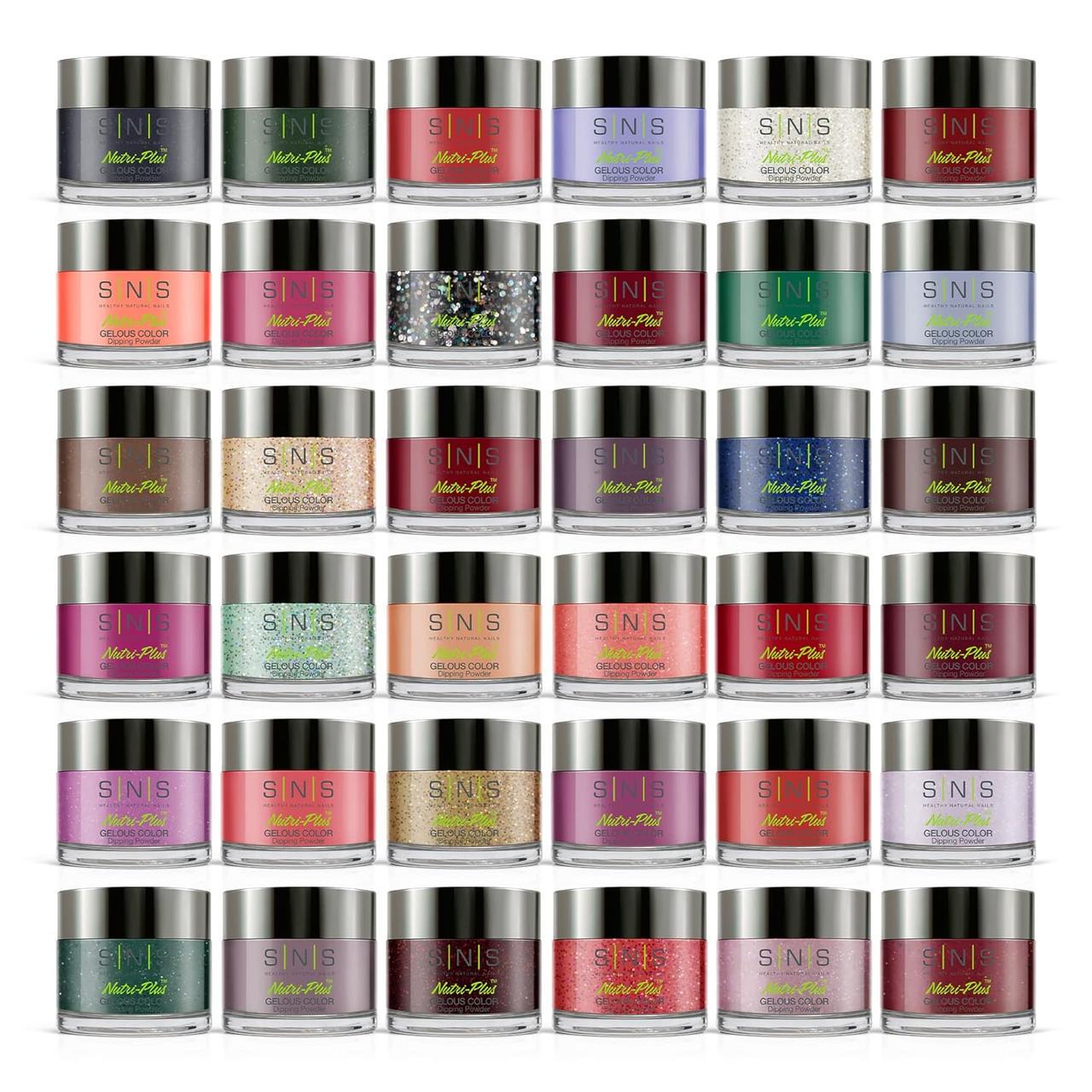 Набір пудри для дизайну нігтів SNS Nails Indian Summer Master 36 пр.