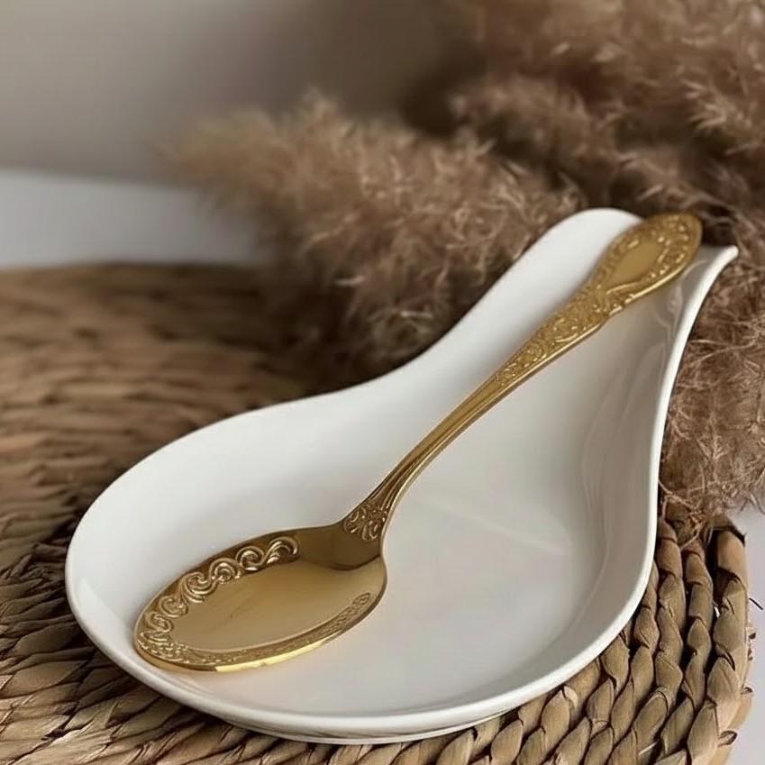 Подставка под ложку и половник BonaDi фарфоровая 25 см (31766618)