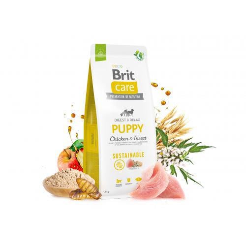 Корм сухий Brit Care Dog Sustainable Puppy для цуценят з куркою та комахами 12 кг - фото 6 Корм сухий Brit Care Dog Sustainable Puppy для цуценят з куркою та комахами 12 кг - фото 6