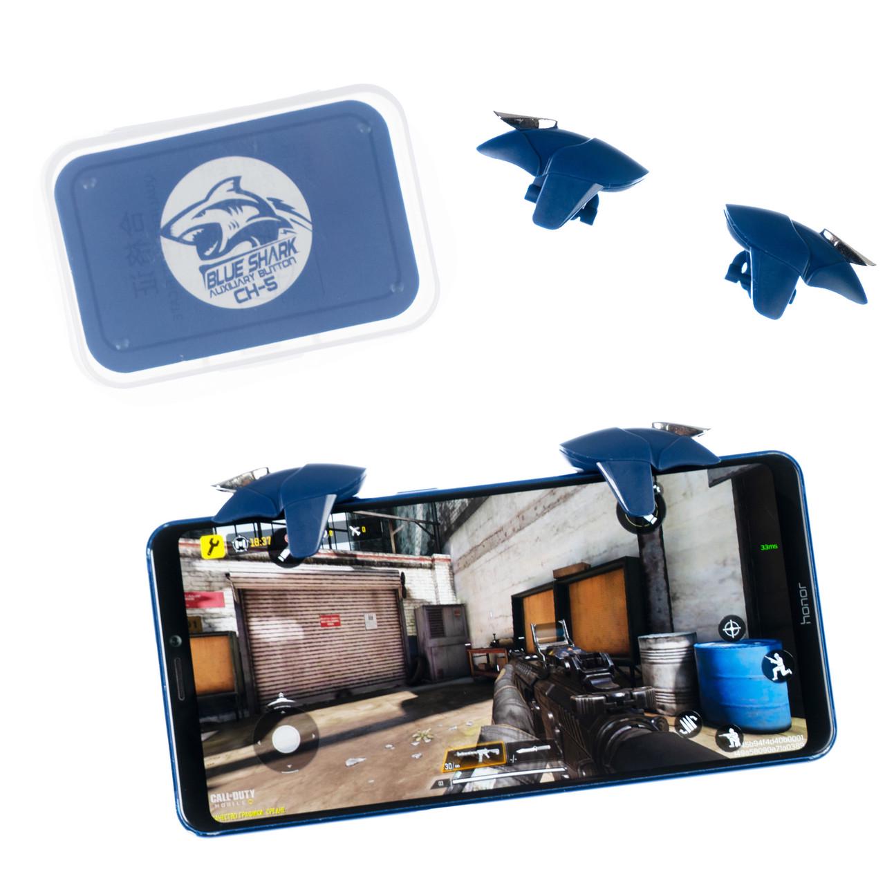 Триггеры игровые для смартфона Shark CH-5 Синий (1946697314) - фото 2 Триггеры игровые для смартфона Shark CH-5 Синий (1946697314) - фото 2
