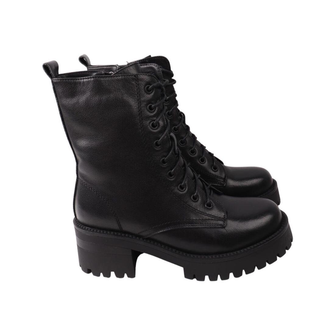 Ботинки женские Farinni из кожи р. 38 Черный (245-22ZHC)