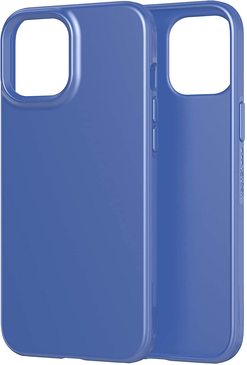 Противоударный чехол с антимикробным покрытием Tech21 Evo Slim для Iphone 12 Pro Max (6.7") Classic Blue - фото 4