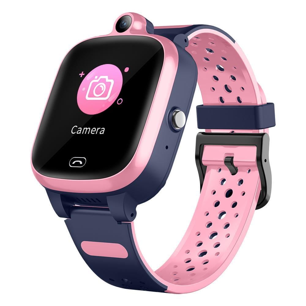 Смарт-часы детские Lemfo B27 4G SIM Wi-Fi GPS SOS Розовый (35672057)