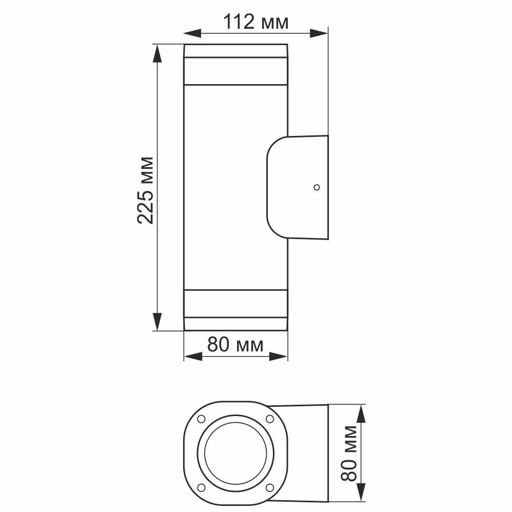 Светильник LED архитектурный VIDEX GU10x2 AR072G IP54 (13305568) - фото 3