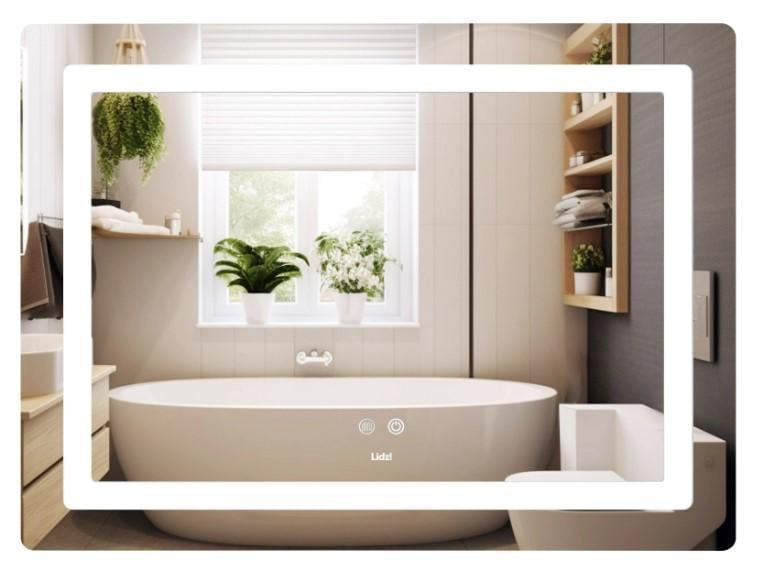 Зеркало Lidz Kubis KU2 900х700 мм с LED-подсветкой Touch (LD78LF90448452)