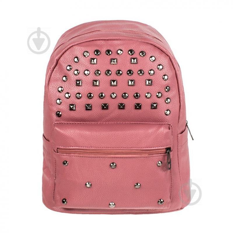 Рюкзак городской BackPack Заклепки Rivets Кожзам 30х23х12 см Розовый (22473) Рюкзак городской BackPack Заклепки Rivets Кожзам 30х23х12 см Розовый (22473)