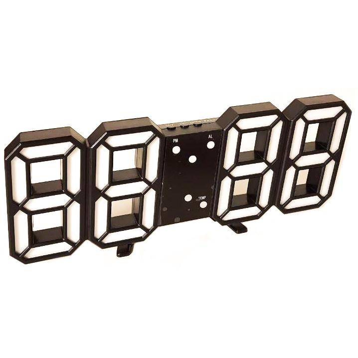 Часы настольные LY 1089 с белой подсветкой Черный (014854)