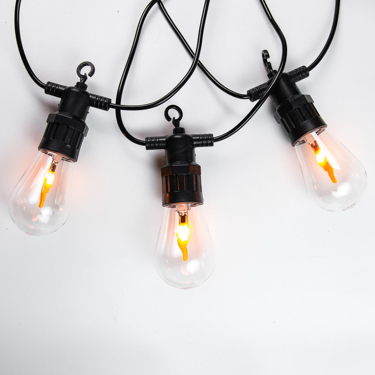 Ретро гирлянда уличная 10 LED лампочек А60 5 м - фото 9