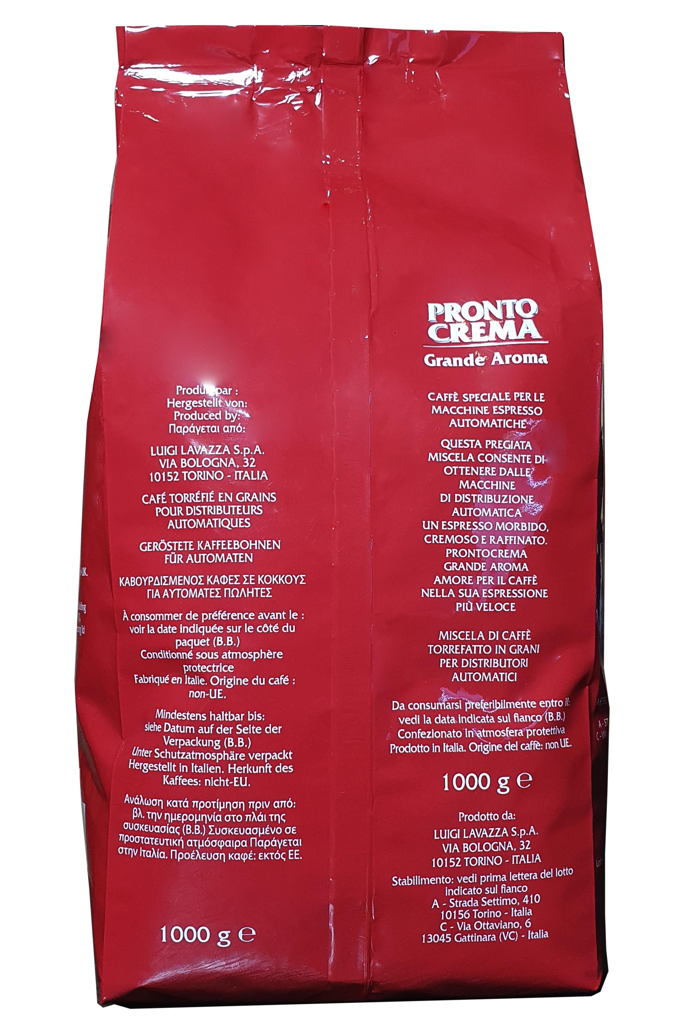 Кофе Lavazza Pronto Crema Grande Aroma зерно 1 кг (57213) - фото 3