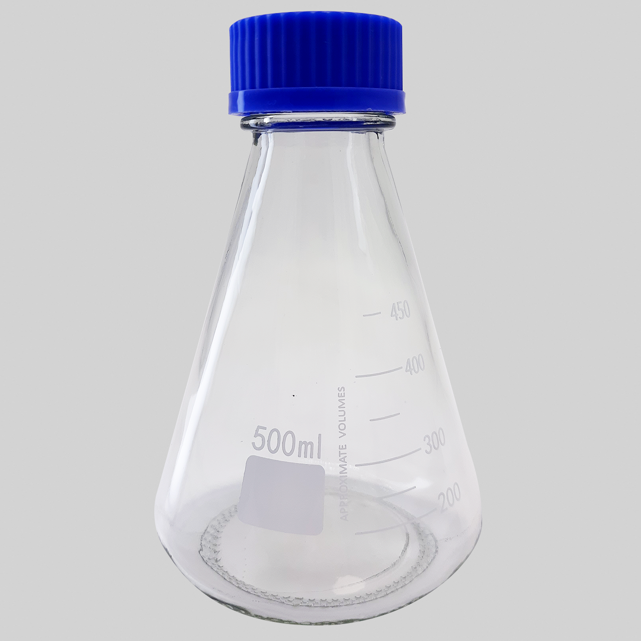 Бутыль коническая с винтовой крышкой и градуировкой стекло ТС 500 мл (2552499616)