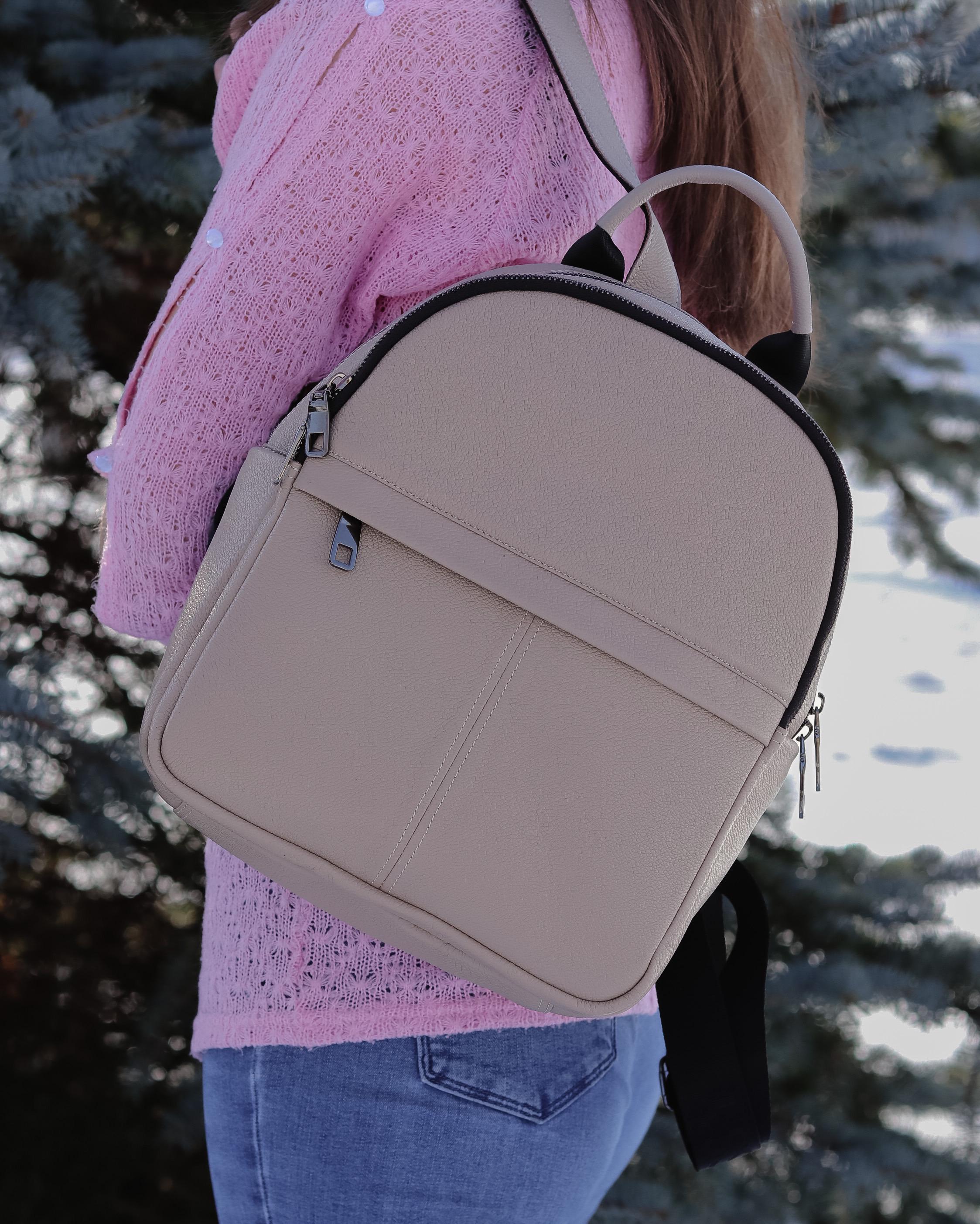 Рюкзак женский кожаный Legessy F 63 Beige (F 63 Beige)