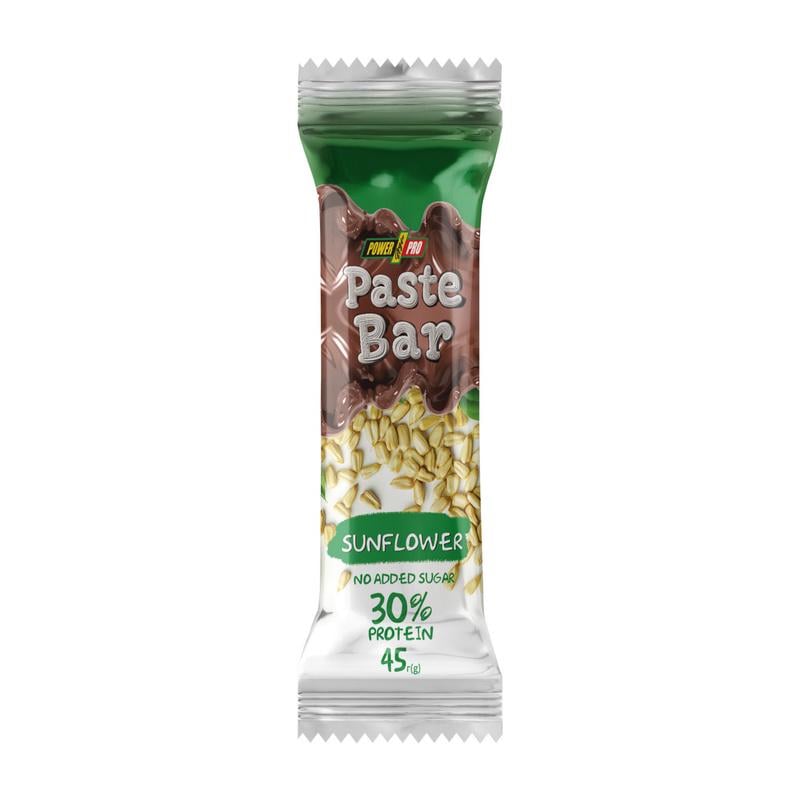 Протеиновый батончик 13 г білка без сахара Power Pro Paste Bar 45 г Соняшник