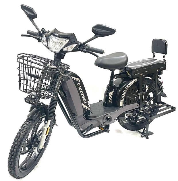 Электровелосипед Crosser 60V/800W Delta 2025 40 км/ч с LED фарой Черный (09017)
