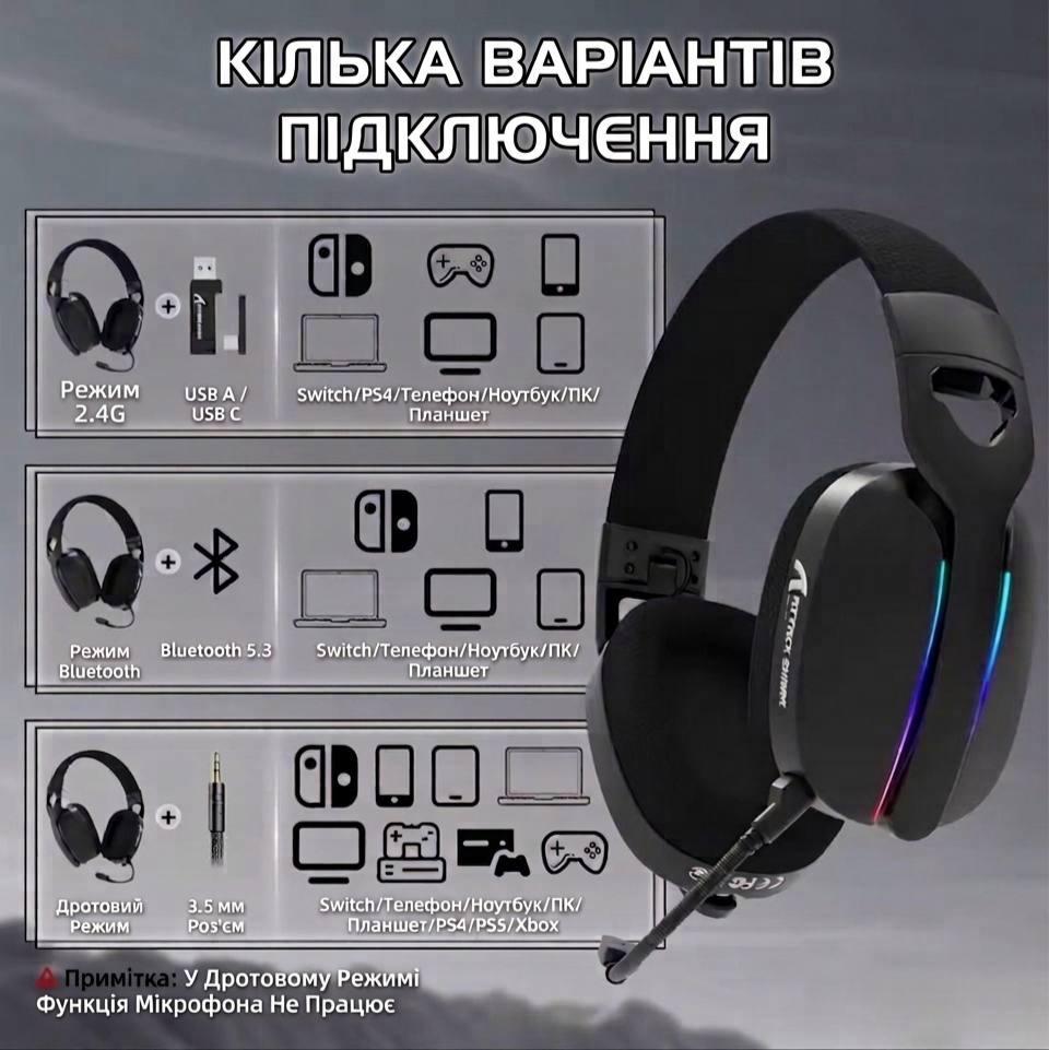 Наушники Attack Shark L90 Черный - фото 3