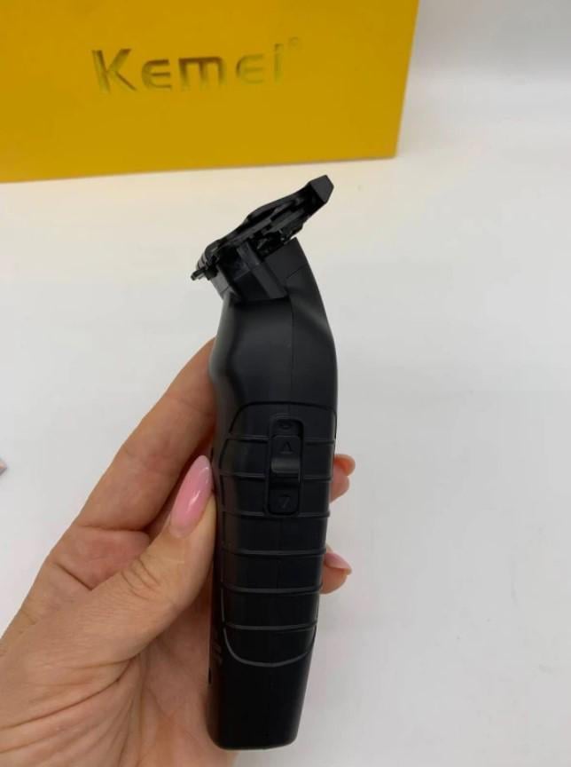 Машинка аккумуляторная для стрижки Kemei KM-2299 с USB зарядкой/триммер 3в1 и с насадками (2390000001) - фото 12