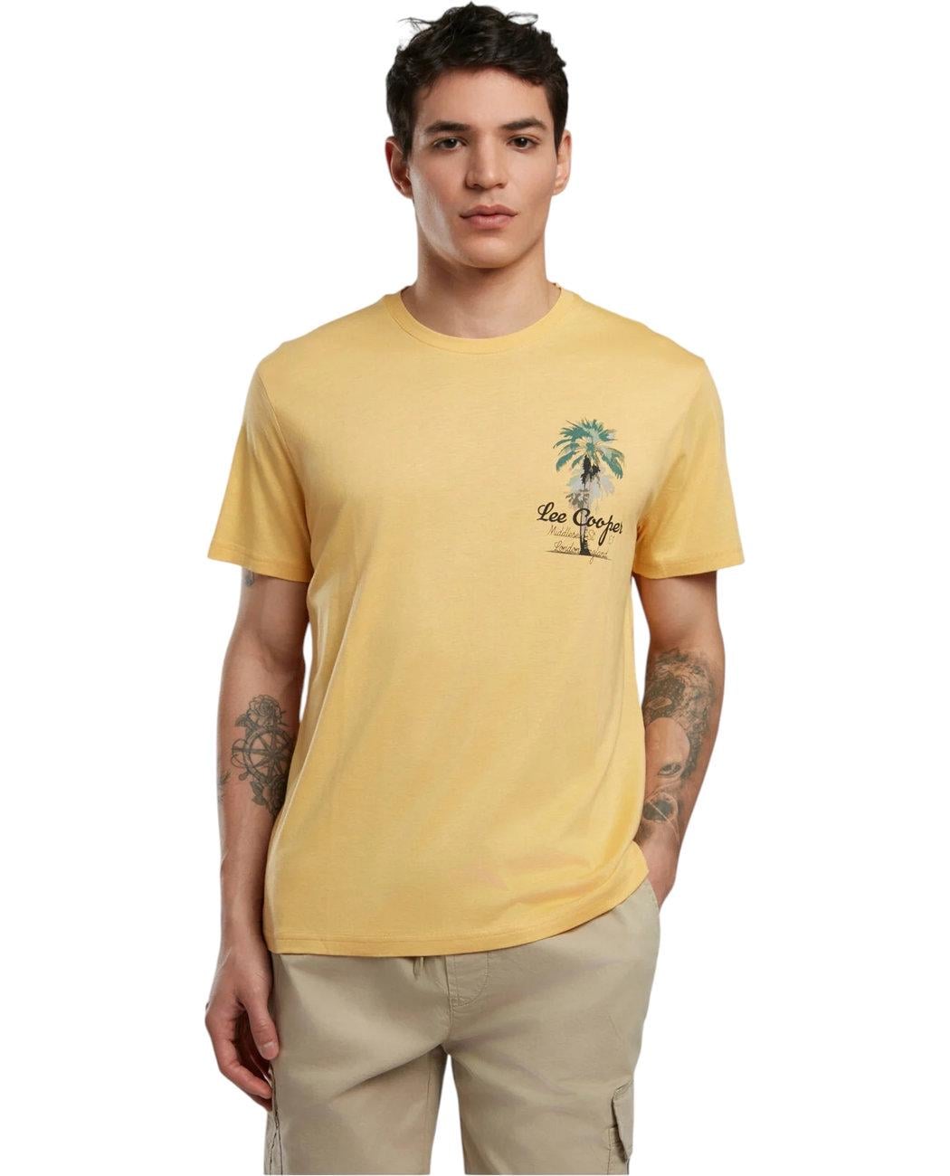Футболка мужская Lee Cooper Gavino 252LCM242048.1719 XL Желтый (8682272627592)