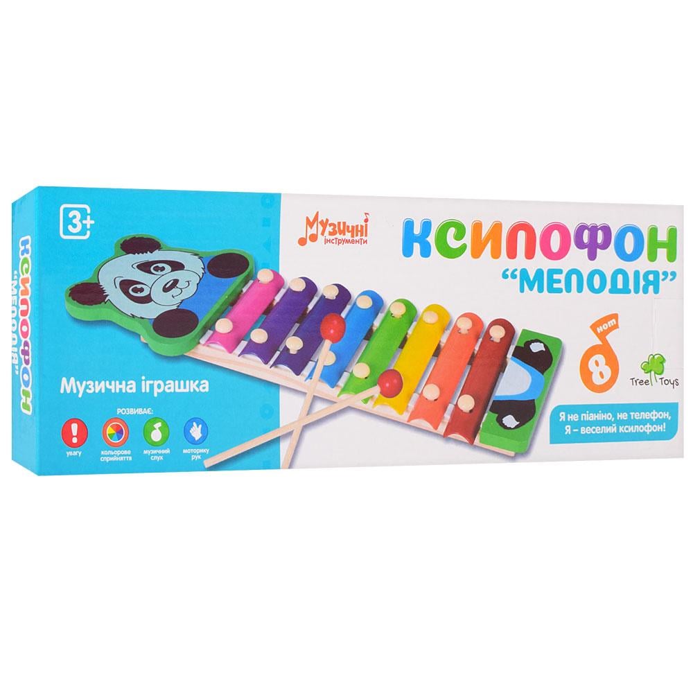 Деревянная игрушка Tree Toys Ксилофон Мелодия Панда MD 0712 (113429) - фото 2