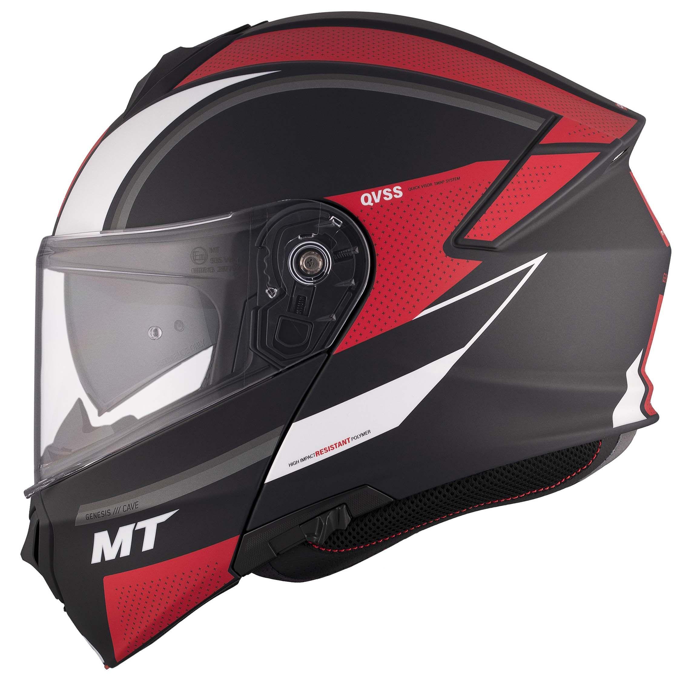 Мотошлем MT HELMETS Genesis SV Cave A5 XS Matt Red (35918)