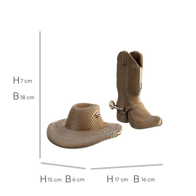 3D Пазл картонний Cartonic Western hat and boot (CARTWEST) - фото 3 3D Пазл картонний Cartonic Western hat and boot (CARTWEST) - фото 3