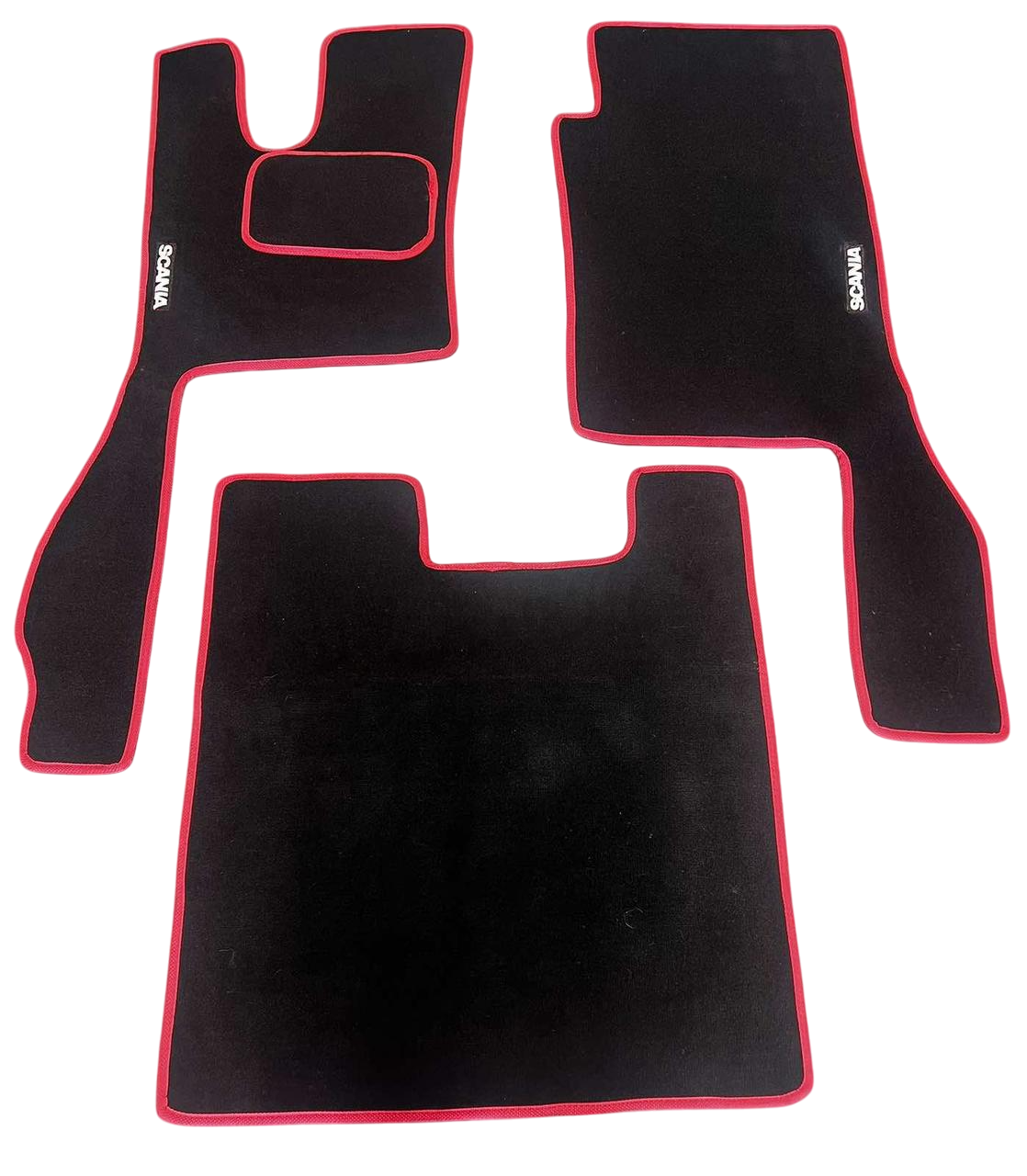 Килимки в салон ворсові для Scania R АКПП 2016-2023 преміум 5 шт. Чорний (27326925)