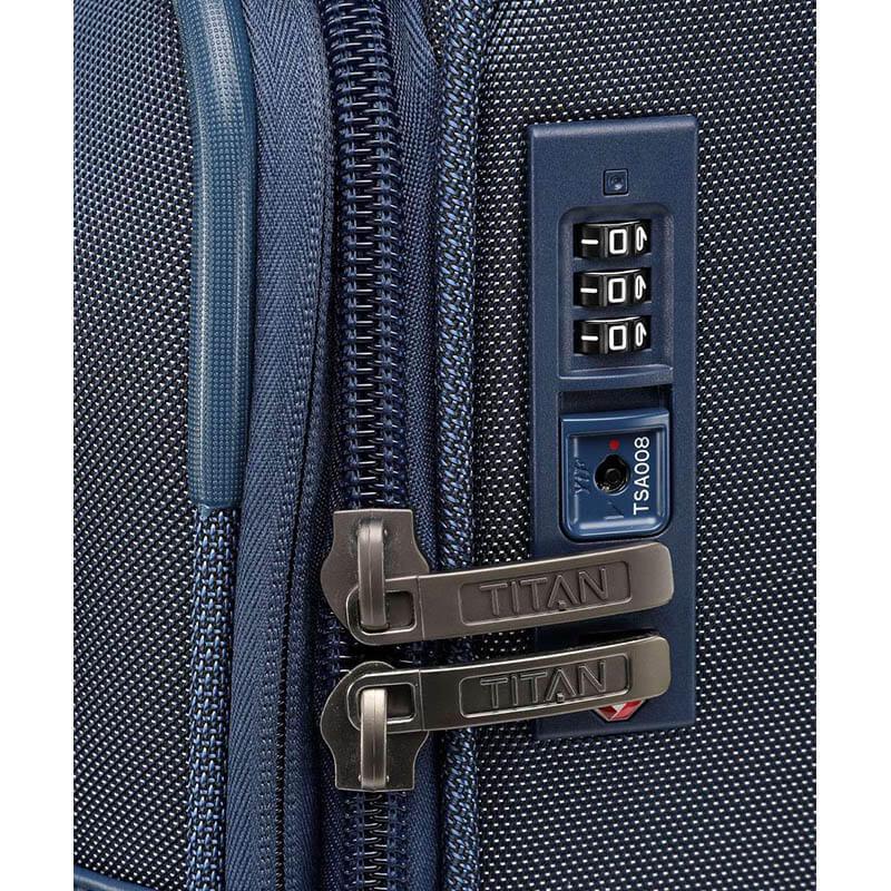 Чемодан на 4 колесах Titan Prime L 91/105 л Navy (Ti391404-20) - фото 4