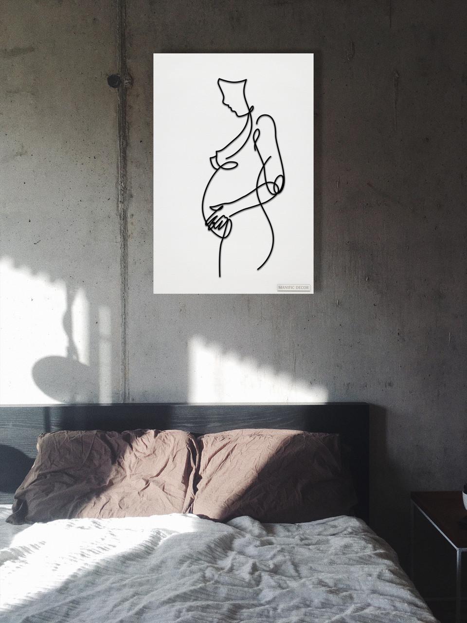 Картина інтер'єрна абстрактна Manific Decor Pregnancy Вагітність 40х60 см Чорний (1.059.4060) - фото 2