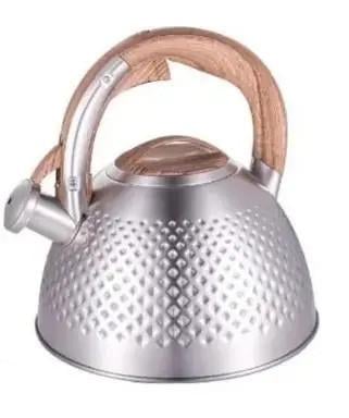 Чайник Edenberg из нержавеющей стали со свистком ручка под дерево 3.0 л (EB-8830) - фото 4 Чайник Edenberg из нержавеющей стали со свистком ручка под дерево 3.0 л (EB-8830) - фото 4