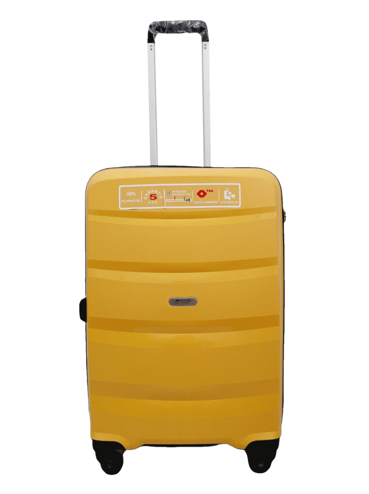 Чемодан дорожный Airtex 229 М полипропилен 72 л 65x45x24 см Желтый