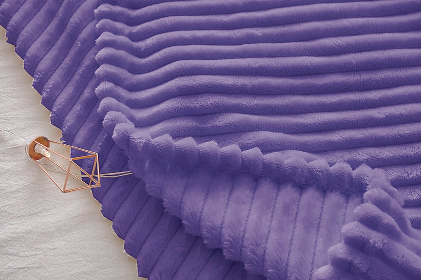 Плед TAGtextil велсофт Сиреневый 200х220 см (ALM1936) - фото 2 Плед TAGtextil велсофт Сиреневый 200х220 см (ALM1936) - фото 2