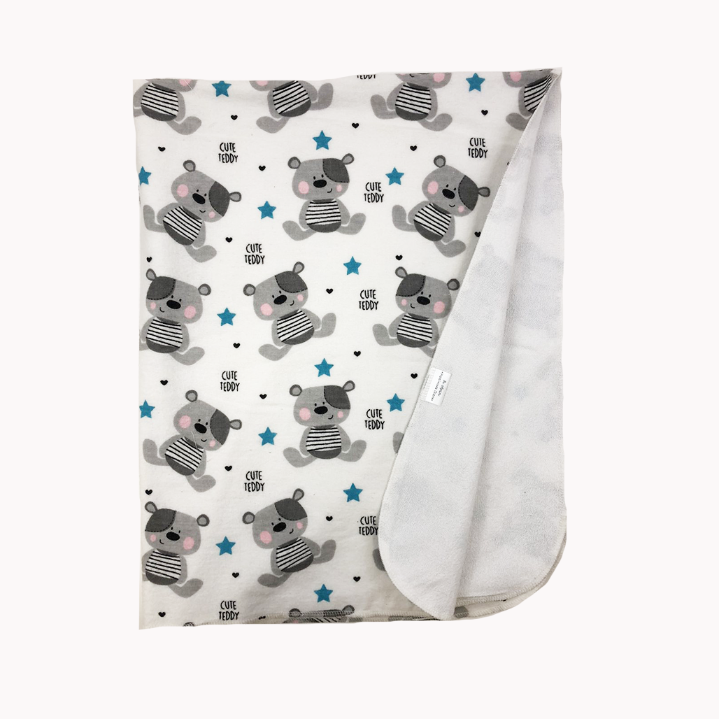 Пеленка непромокаемая хлопок/фланель 80х100 см Белый (SH-8021-FМВ-TXРCO-UA-02)