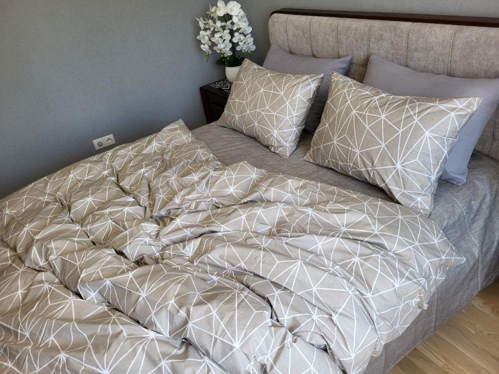 Комплект постельного белья Паутинка cotton полуторный на резинке